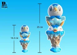 Big & Small Scale Ice Cream Piplup - Pokemon Resin Statue - Poker-Studios