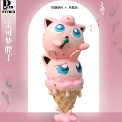 Big & Small Scale Ice Cream Jigglypuff - Pokemon Resin Statue - Poker-Studios