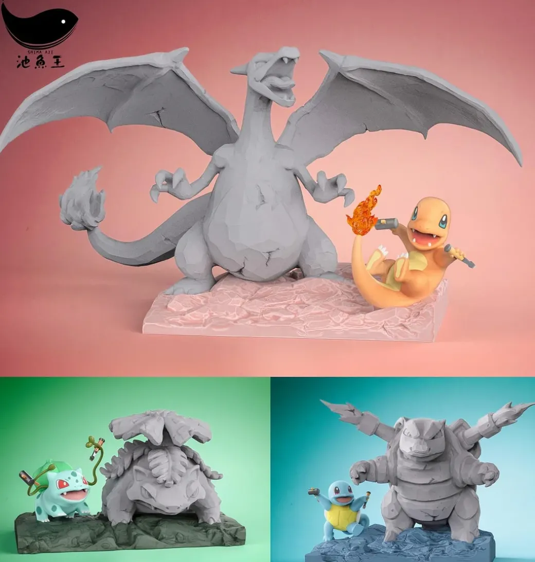 Big Artist Series 001 Charmander - Pokemon Resin Statue - Shima Aji Studio