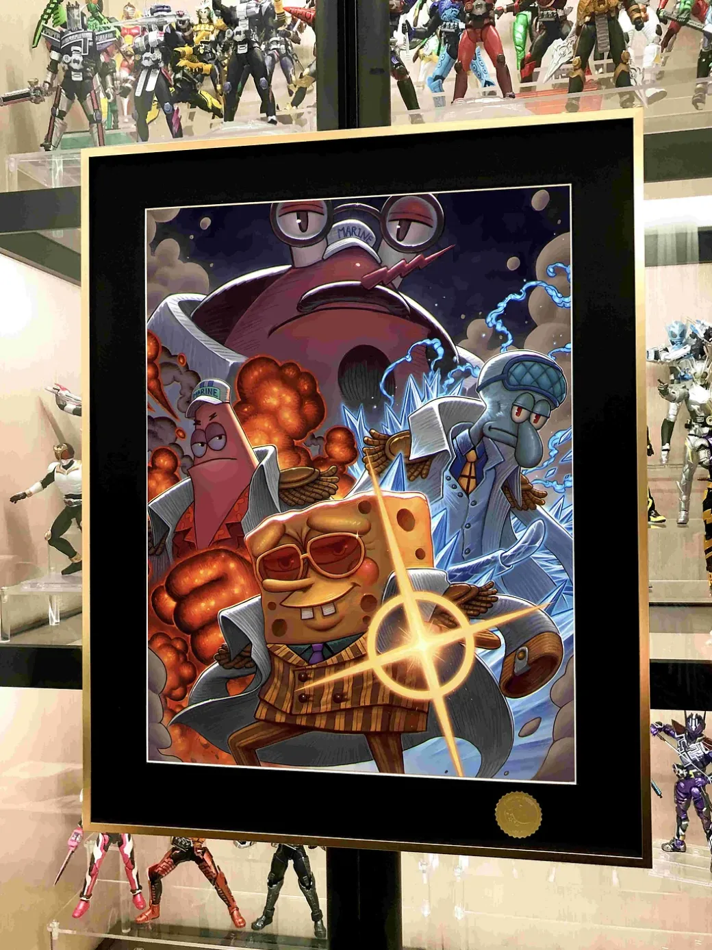 Bikini Bottom Marines Admirals Decorative Painting - SpongeBob SquarePants ONE PIECE - Xingkong Studio