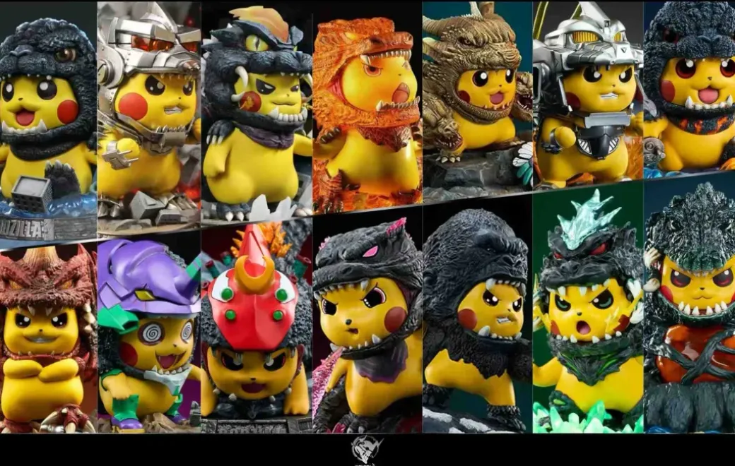 Biollante Cosplay Pikachu - Pokemon Godzilla Resin Statue - HARD SHELL Studios