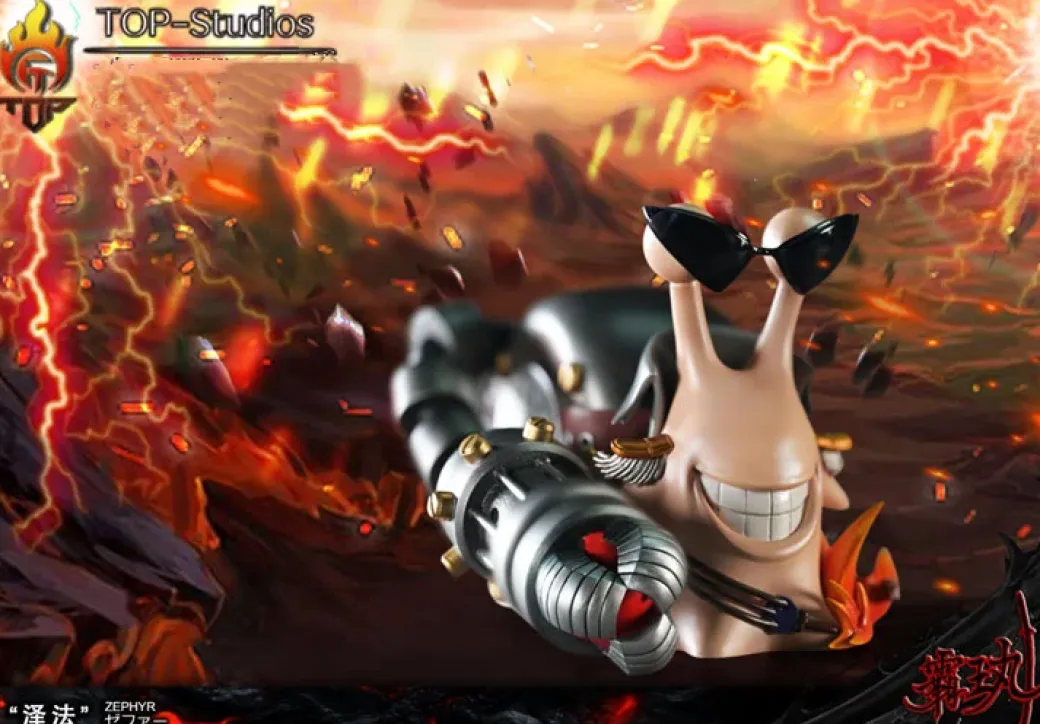 Black Arm Zephyr's DenDen Mushi - ONE PIECE Resin Statue - TOP-Studios