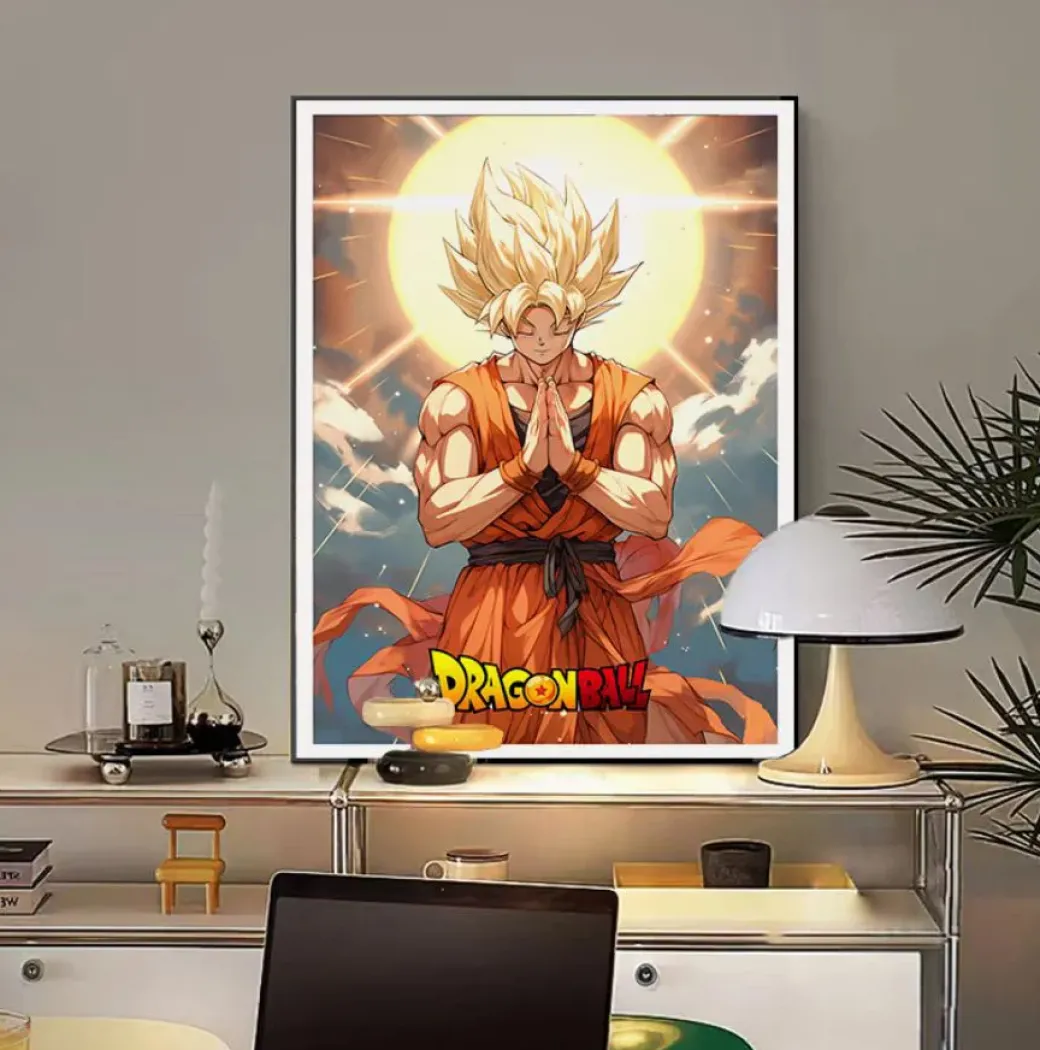 Blessing Son Goku Decorative Painting - Dragon Ball Decorative Painting - AMaoHuaShe Studio