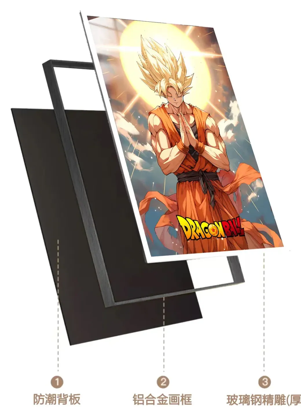 Blessing Son Goku Decorative Painting - Dragon Ball Decorative Painting - AMaoHuaShe Studio