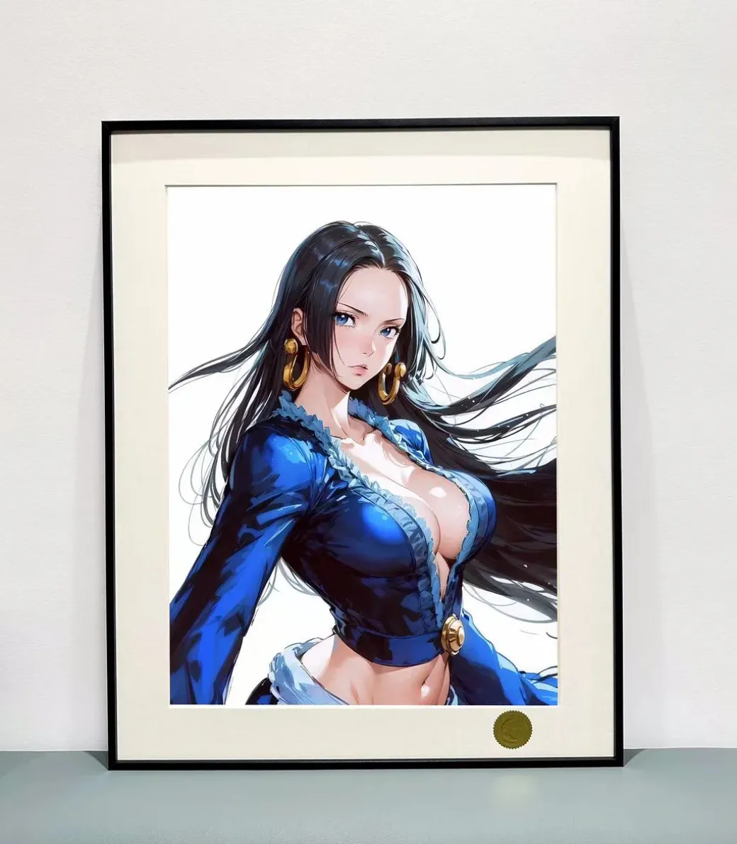 Blue Cloth Ver. Boa Hancock Decorative Painting - ONE PIECE - Xingkong Studio