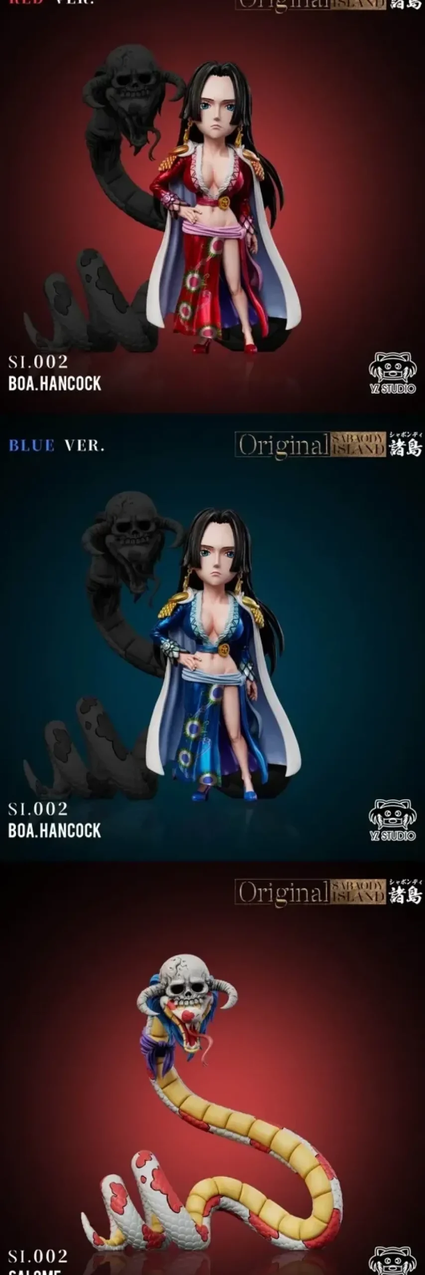 Boa Hancock & Salome - ONE PIECE Statue - YZ Studios