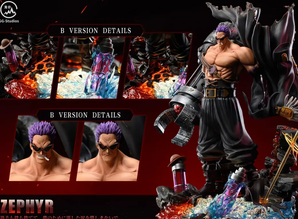 Boss Series 002 Black Arm Zephyr - ONE PIECE Resin Statue - GG-Studios