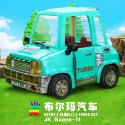 Bulma's Car with LED - Dragon Ball Resin Statue - JacksDo Studios