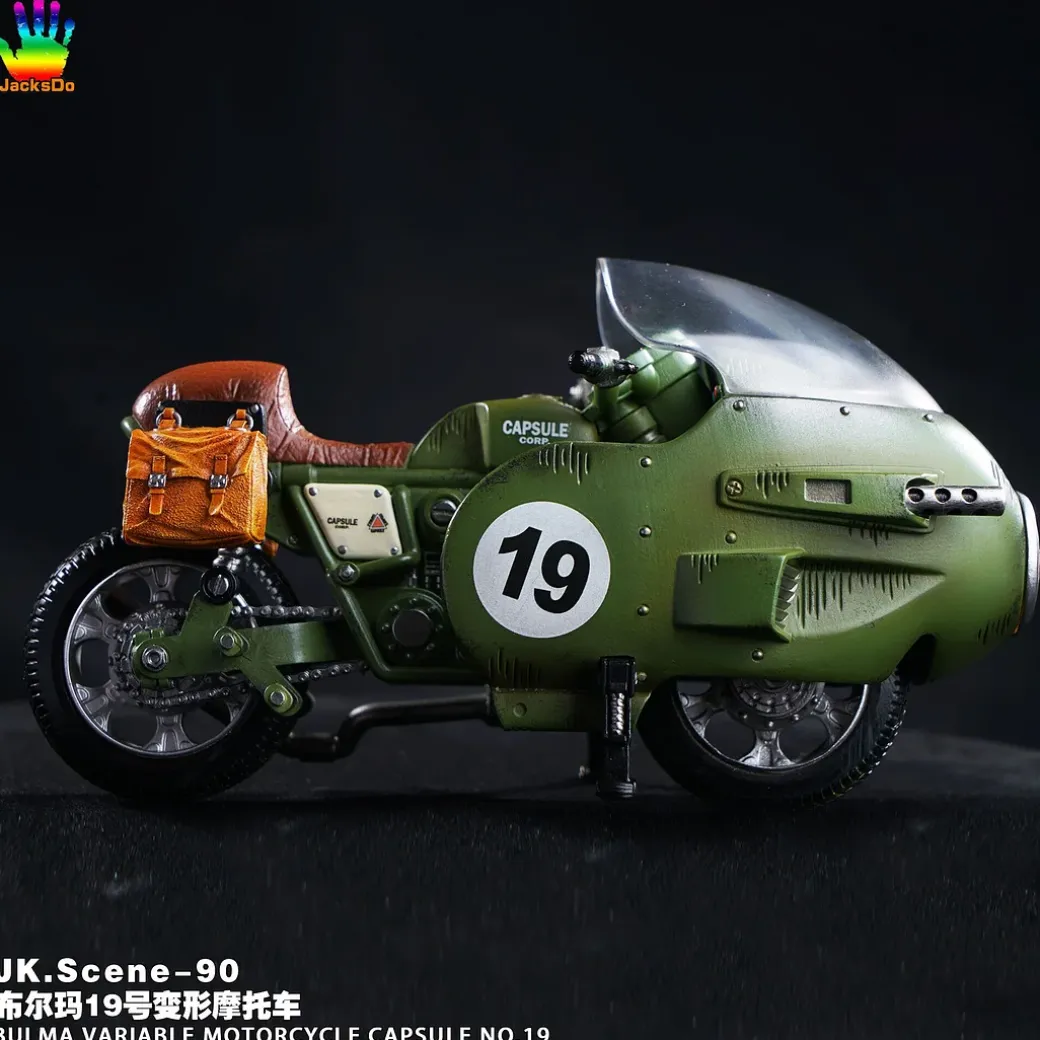 Bulma's Variable Motorcycle No.19 with LED - Dragon Ball Resin Statue - JacksDo Studios