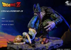 Cell & Android 18 - Dragon Ball Resin Statue - Model Studio