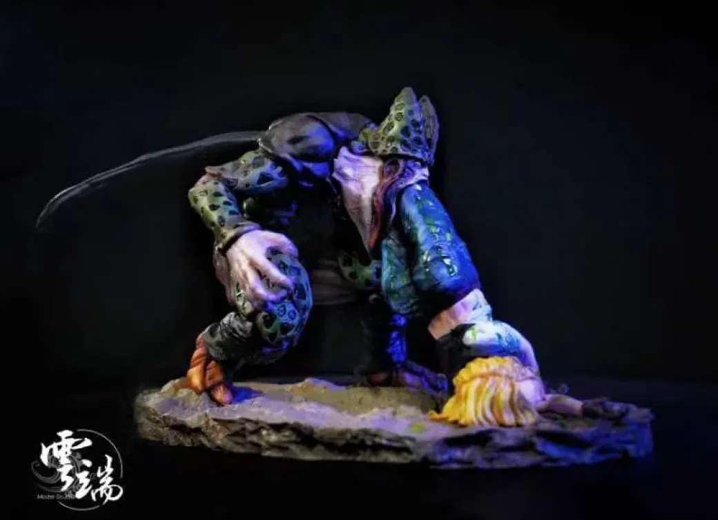 Cell & Android 18 - Dragon Ball Resin Statue - Model Studio