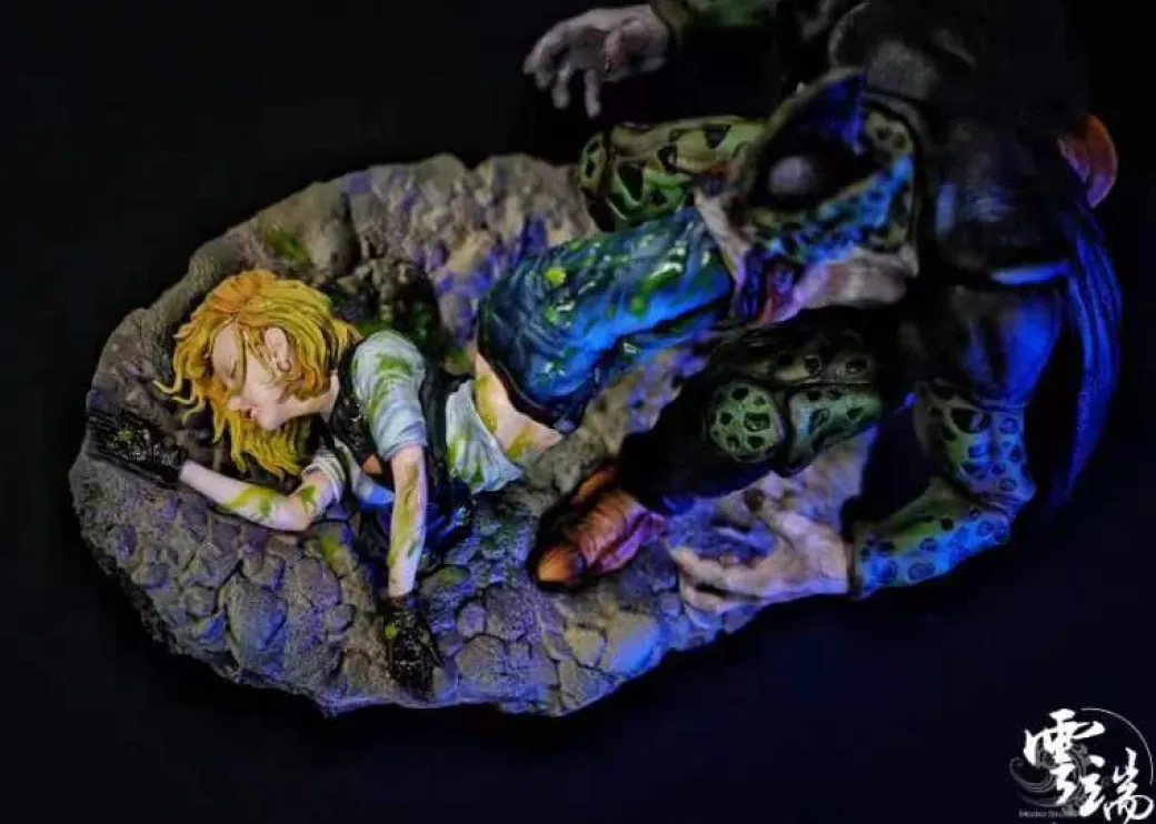 Cell & Android 18 - Dragon Ball Resin Statue - Model Studio