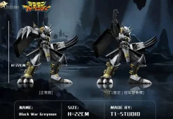 Champion Ver. WarGreymon & Black WarGreymon - Digimon Resin Statue - T1 Studio
