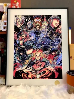 Characters of Demon Slayer: Kimetsu No Yaiba Decorative Painting - Demon Slayer: Kimetsu No Yaiba - Xingkong Studio