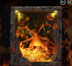 Charizard Booklip with LED - Pokemon Resin Statue - Are You Ok Studios