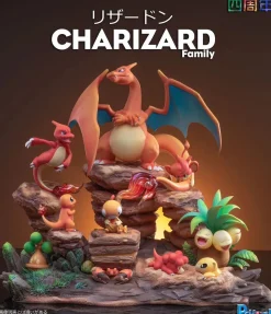 Charizard Family - Pokemon Resin Statue - PCHouse Studios