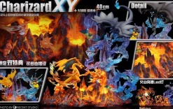 Charizard X & Y with LED - Pokemon Resin Statue - Crescent-Studios
