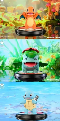 Charmander & Bulbasaur & Squirtle - Pokemon Resin Statue - YingHua Studio