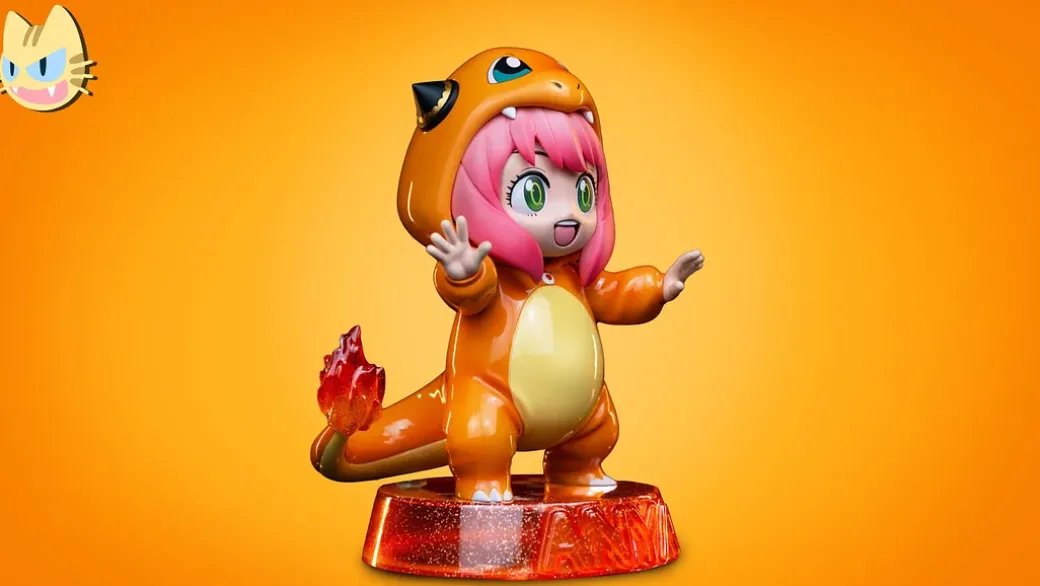Charmander Cosplay Anya Forger - Pokemon SPY X FAMILY Resin Statue - MiaoMi Studio