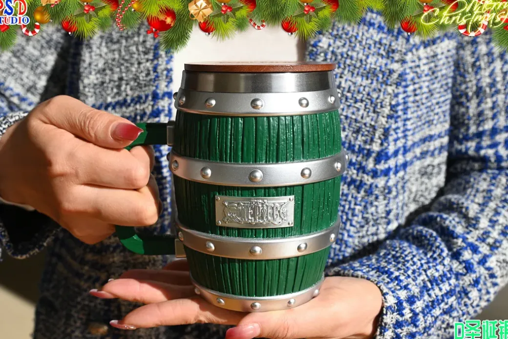 Cheers Series 009 New Year Limited Barrel Cup - ONE PIECE Resin Statue - PSD Studios