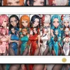 Cheongsam Ver. Female Characters Decorative Painting - ONE PIECE - H-TWO Studio