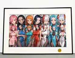 Cheongsam Ver. Female Characters Decorative Painting - ONE PIECE - H-TWO Studio