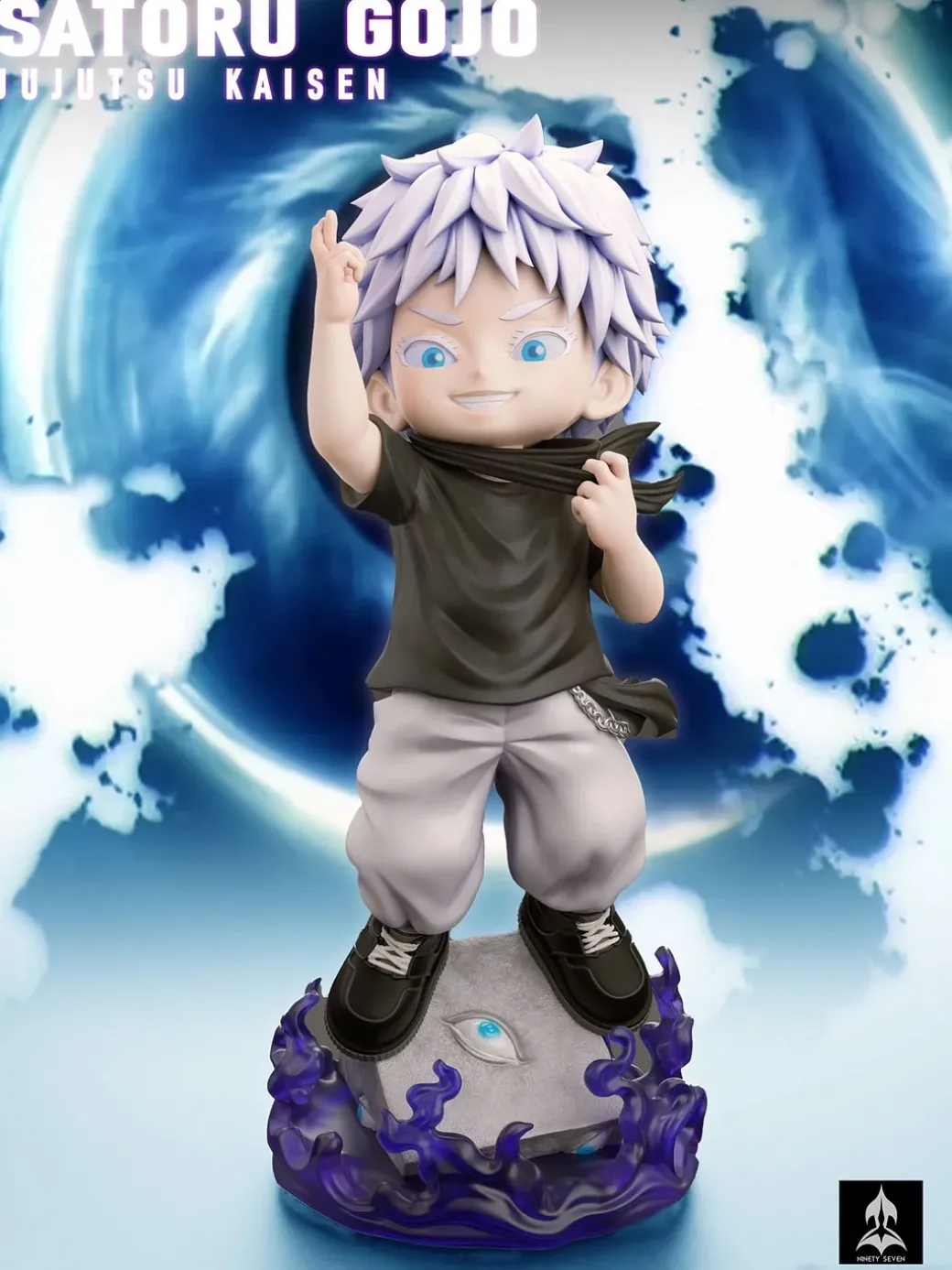 Chibi Ver. 002 Satoru Gojo & Ryomen Sukuna - Jujutsu Kaisen Resin Statue - NINETY SEVEN Studio