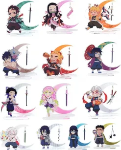 Chibi Ver. Characters of Demon Slayer Series Acrylic Stand Display - Free Shipping - Demon Slayer: Kimetsu no Yaiba