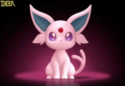 Chibi Ver. Espeon & Umbreon - Pokemon Resin Statue - DBK Studios