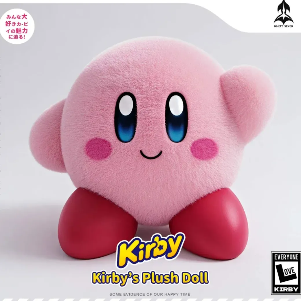 Chibi Ver. Kirby Plush Doll - Kirby Resin Statue - NINETY SEVEN Studio