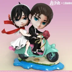 Chibi ver. Riding Motorcylcle Mikasa Ackerman & Eren Yeager - Attack On Titan Resin Statue - Typical Scene Studio