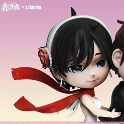 Chibi ver. Riding Motorcylcle Mikasa Ackerman & Eren Yeager - Attack On Titan Resin Statue - Typical Scene Studio