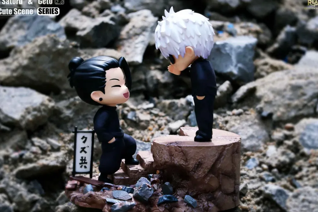 Chibi Ver. Scene Series Satoru Gojo & Suguru Geto 2.0 - Jujutsu Kaisen Resin Statue - Real Creation Studio