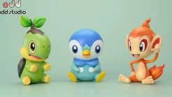 Chibi Ver. Sinnoh Starter Pokemon - Pokemon Resin Statue - odd Studio