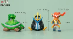 Chibi Ver. Sinnoh Starter Pokemon - Pokemon Resin Statue - odd Studio