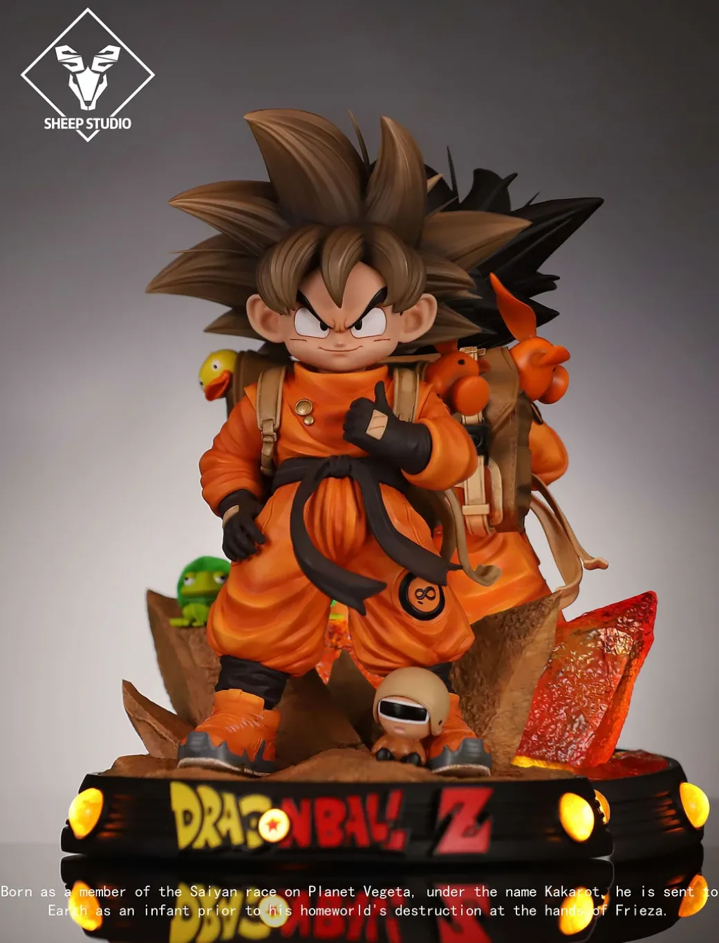 Chibi Ver. Son Goku with LED - Dragon Ball Resin Statue - Sheep Studio
