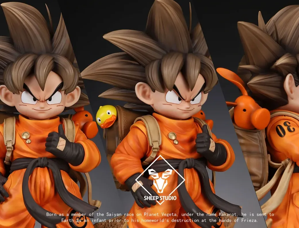 Chibi Ver. Son Goku with LED - Dragon Ball Resin Statue - Sheep Studio