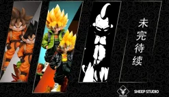 Chibi Ver. Super Saiyan Son Goku with LED - Dragon Ball Resin Statue - Sheep Studio