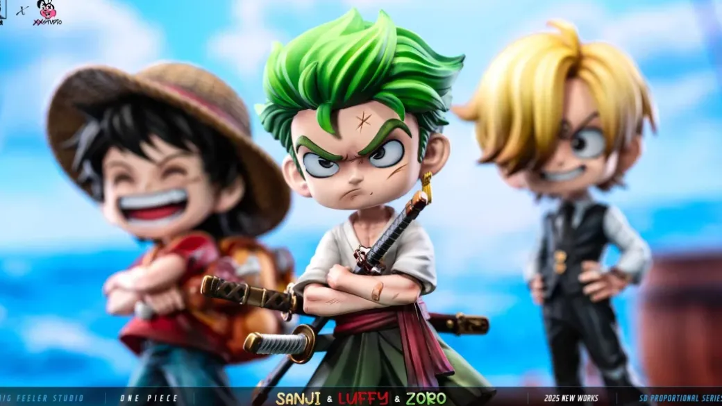 Chibi Ver. Three Top Fighters - ONE PIECE Statue - Big Feeler Studio