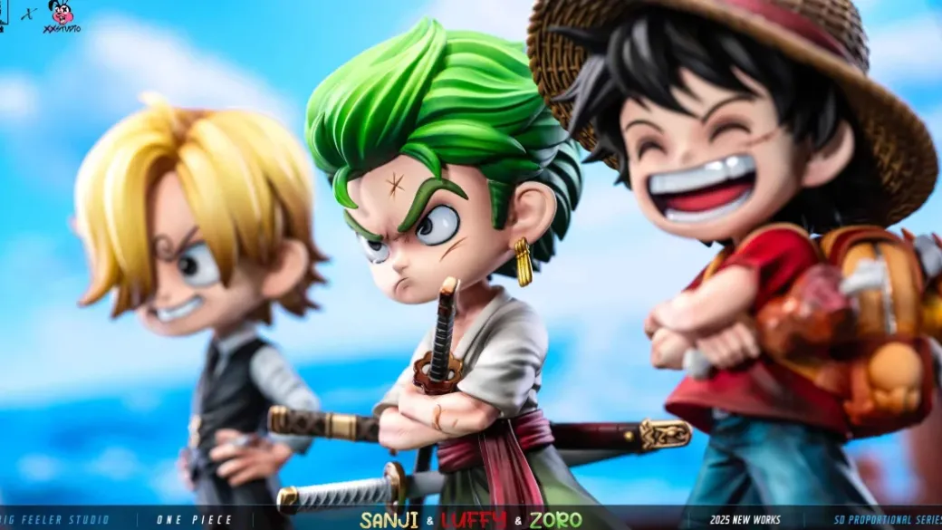 Chibi Ver. Three Top Fighters - ONE PIECE Statue - Big Feeler Studio