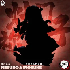 Chibi Version Kamado Nezuko & Hashibira Inosuke - Demon Slayer : Kimetsu No Yaiba Resin Statue - Goose FTY
