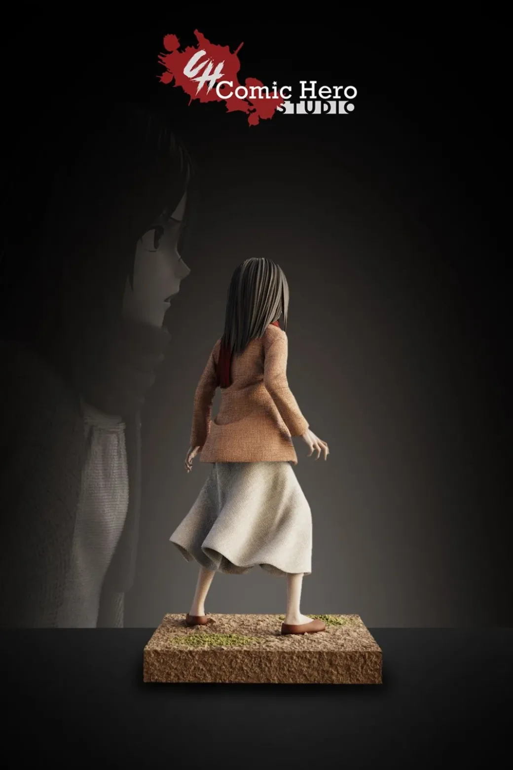 Childhood Mikasa Ackerman - Attack On Titan Resin Statue - Comic Hero Studio