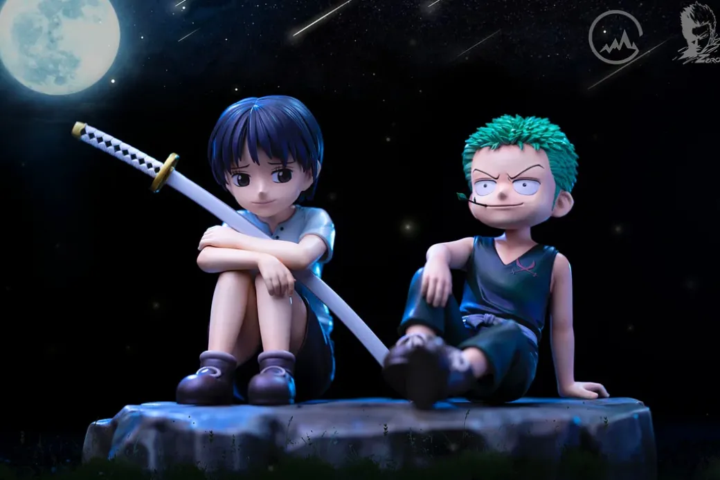 Childhood Roronoa Zoro & Shimotsuki Kuina - ONE PIECE Resin Statue - GG-Studios