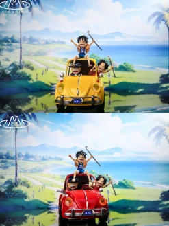 Childhood Series 002 ASL Brothers Portgas D. Ace & Sabo & Monkey D. Luffy with LED - ONE PIECE Resin Statue - TMD Studio
