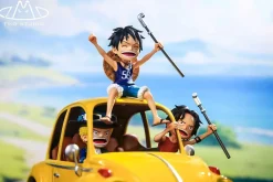 Childhood Series 002 ASL Brothers Portgas D. Ace & Sabo & Monkey D. Luffy with LED - ONE PIECE Resin Statue - TMD Studio
