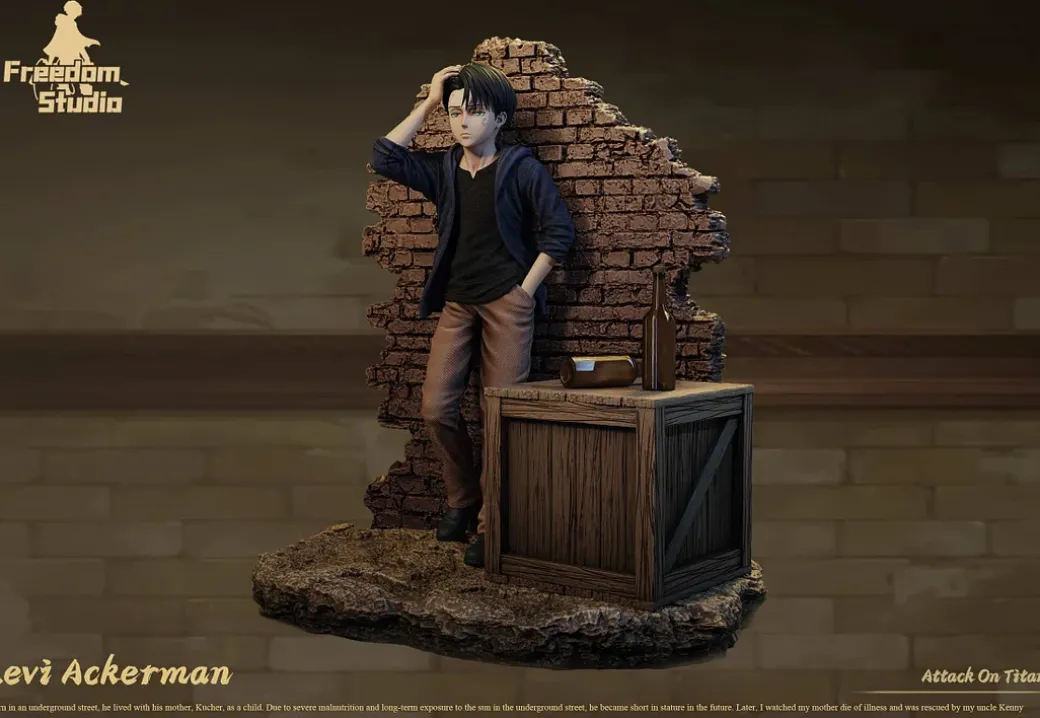 Childhood Series 004 Levi Ackerman - Attack on Titan Resin Statue - Freedom Studio