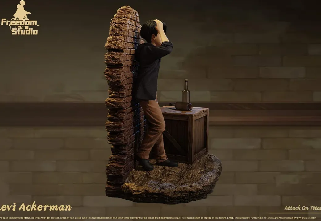 Childhood Series 004 Levi Ackerman - Attack on Titan Resin Statue - Freedom Studio