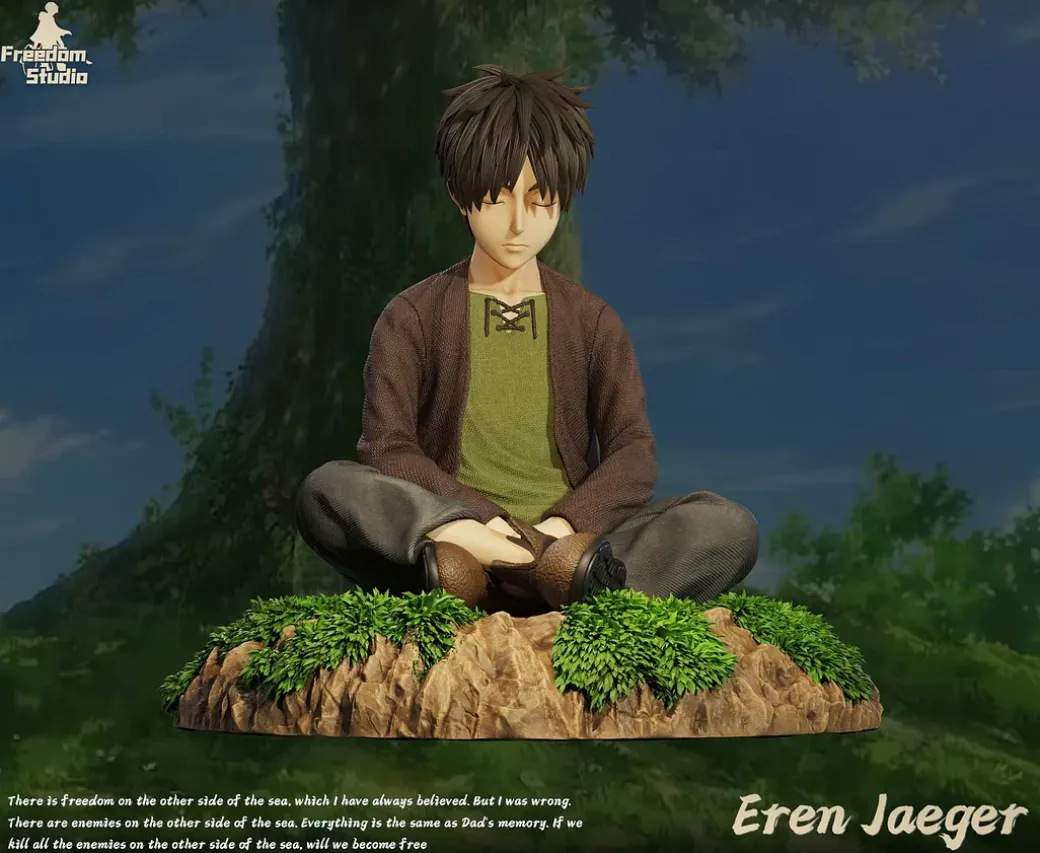 Childhood Series 005 Sleeping Eren Yeager - Attack On Titan Resin Statue - Freedom Studio