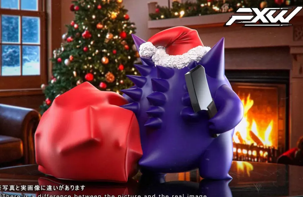 Christmas Gengar & Slowpoke - Pokemon Resin Statue - FXW Studio