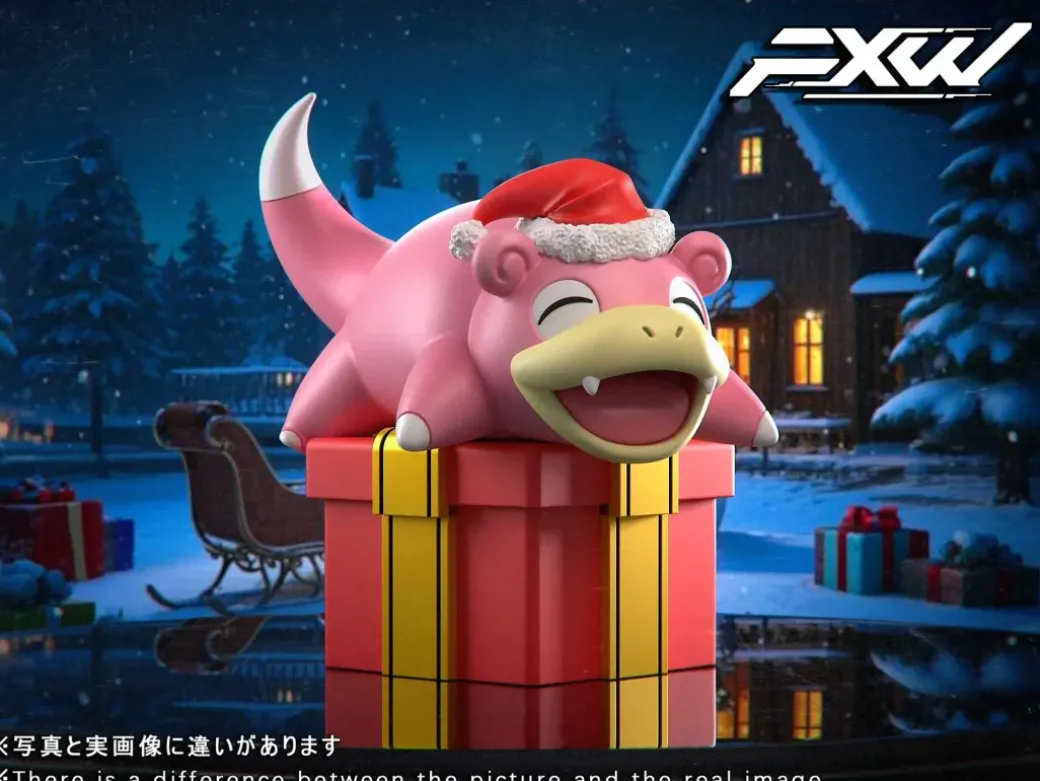 Christmas Gengar & Slowpoke - Pokemon Resin Statue - FXW Studio